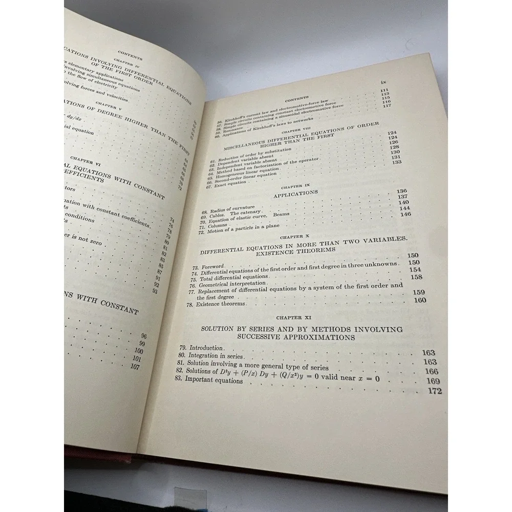 Elementary Differential Equations Lyman‎ M. Kells Fourth Edition 1954 Math Book